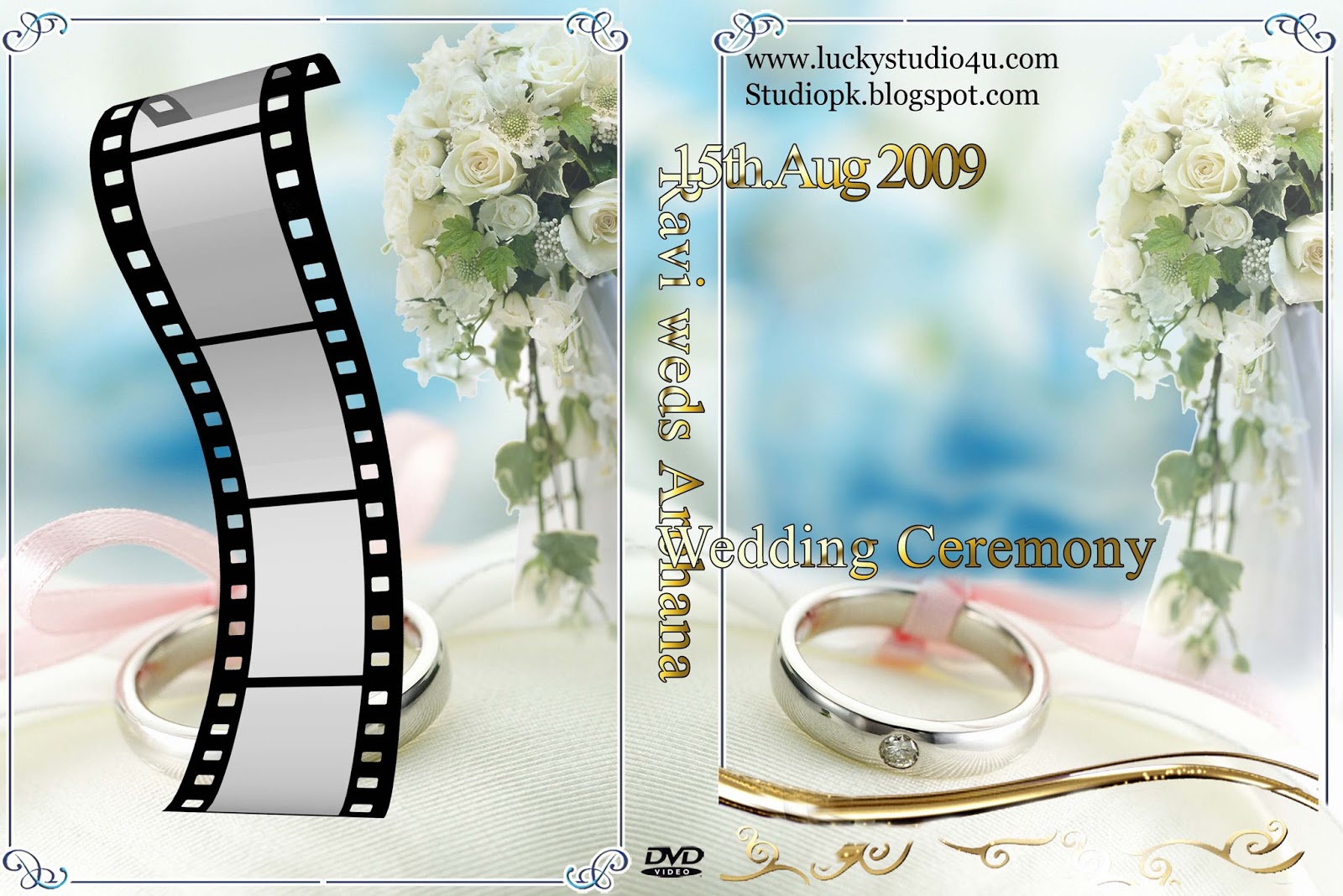 Свадебные обложки для DVD